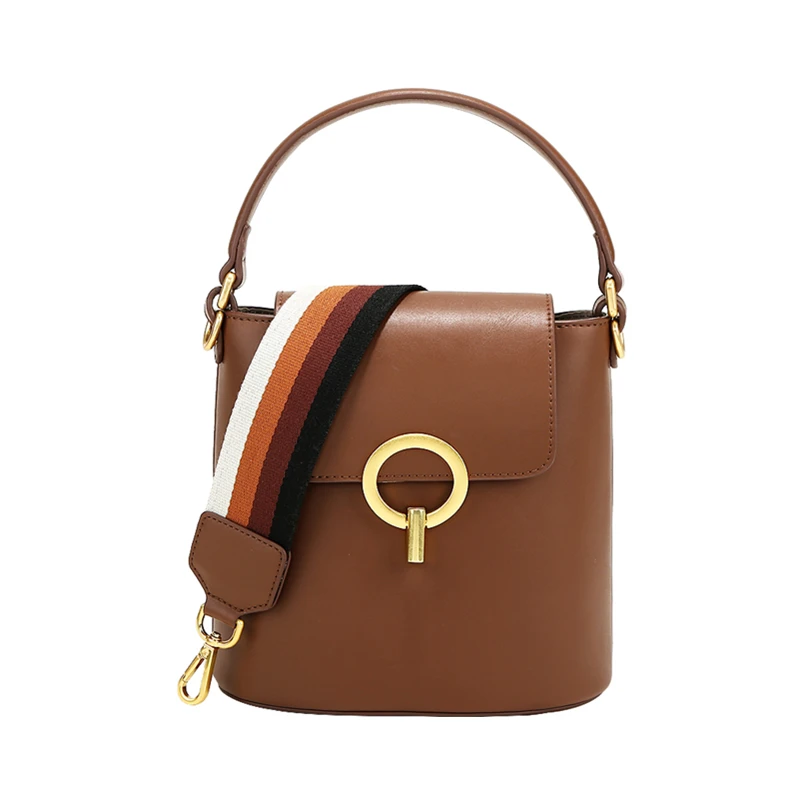 

2019 Autumn Newest PU Large Capacity Colorful Wide Strap Large Crossbody Big Shoulder Bag for Women Daily