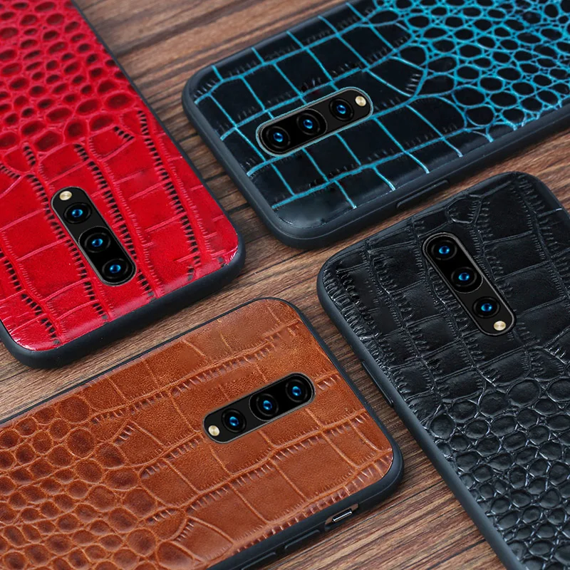 Чехол для телефона для Oneplus 7 7T Pro 6 6T Capas из воловьей кожи с крокодиловой текстурой мягкий чехол из ТПУ