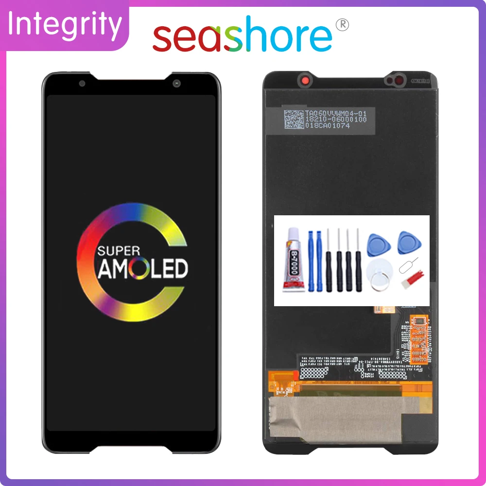 

6.0"Original For ASUS ROG Phone ZS600KL LCD Display Touch Screen Digitizer Assembly For Asus ZS600KL Display with Frame Z01QD