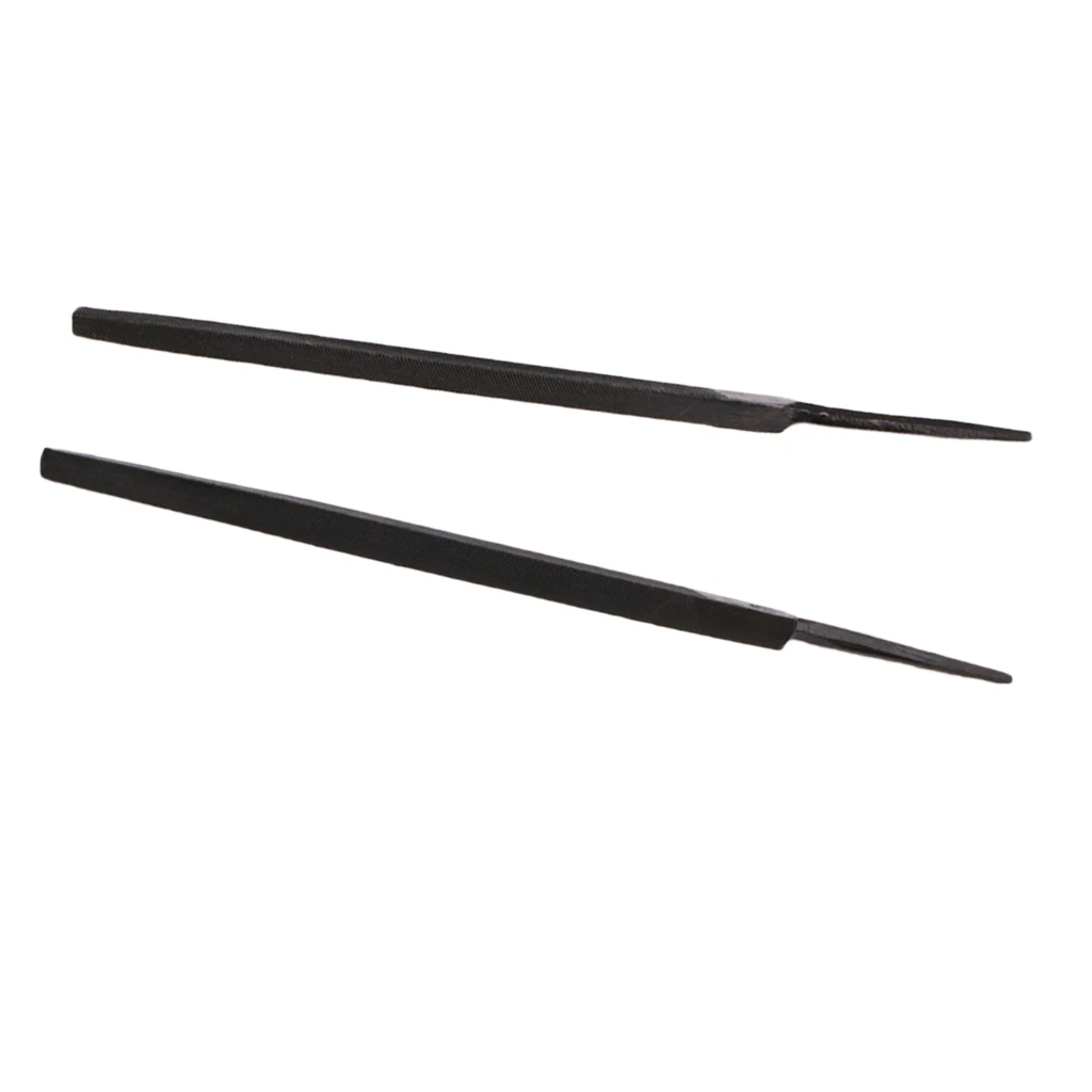 2pcs Guitar Fret Crowning Luthier File Triangular File for String Instrument