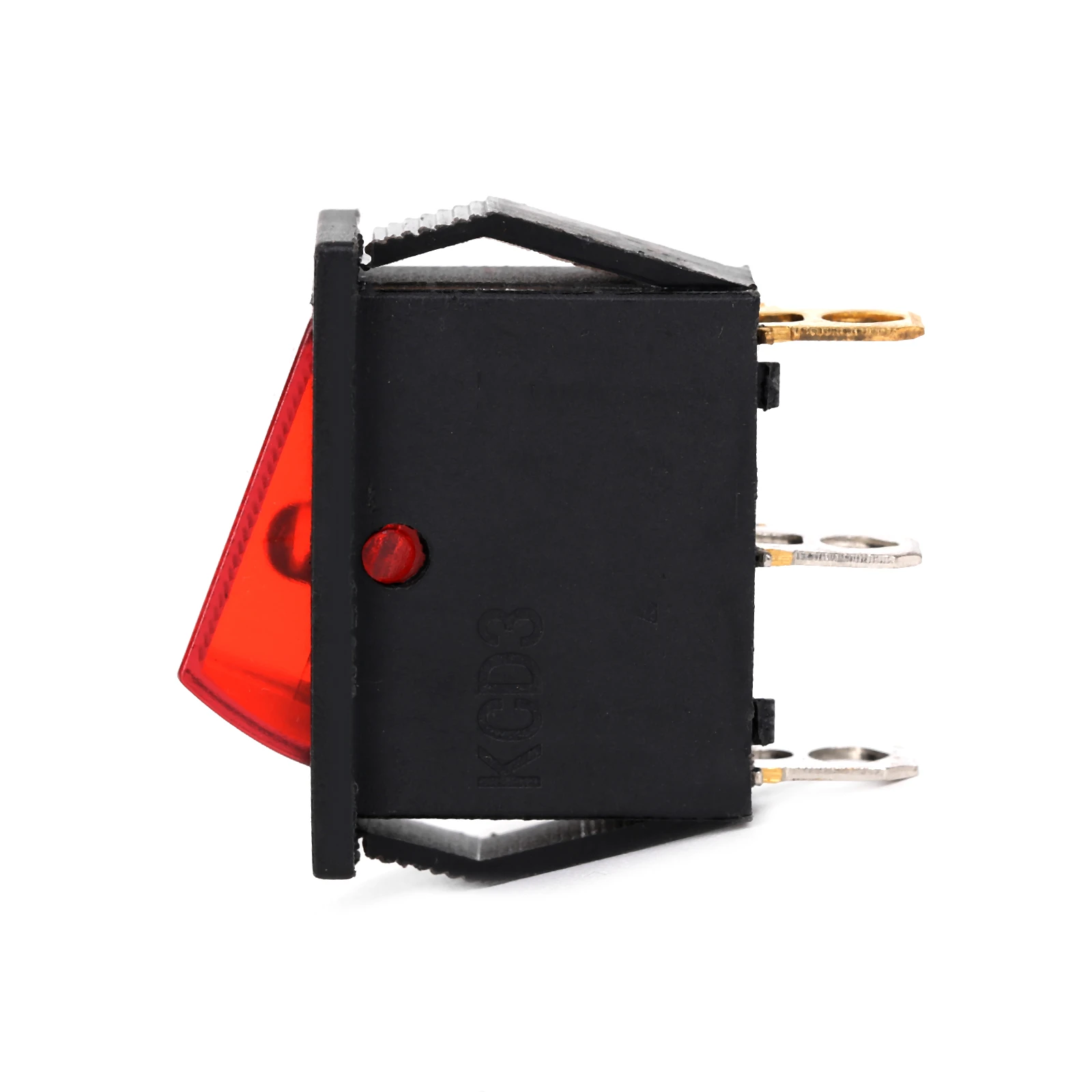 Oval Round Rocker Switch ON/Off/ON AC 250V/6A 125V/10A SPDT 3 Pin