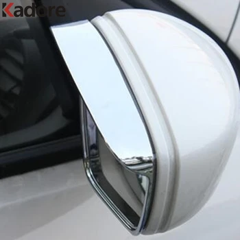 

For Volvo XC60 XC 60 2018 2019 ABS Chrome Side Door Rearview Mirror Cover Trim Rain Guard Visor Shade Bezel Frame Accessories