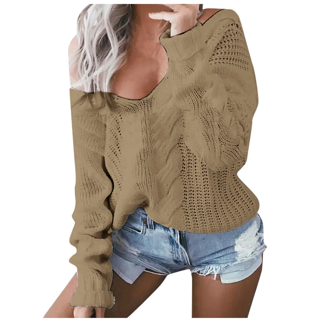 Sweater Women Pullover Sweaters Autumn v-neck Long Sleeve Korean Style Women Sweters Women Invierno 2019 Knitted Sweater Sweater Women Pullover Sweaters Autumn v-neck Long Sleeve Korean Style Women Sweters Women Invierno 2019 Knitted Sweater