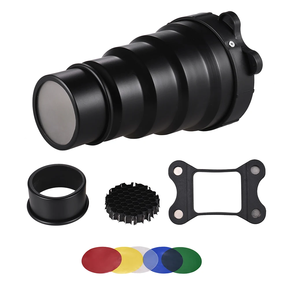 Металлическая накамерная вспышка конический тубус для Neewer Canon Nikon Yongnuo Godox Meike Vivitar