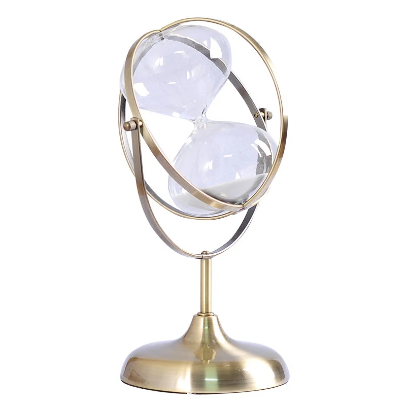 Günstig 15 minuten Sanduhr Sanduhr Sand Clock Timer Sand Timer Uhr Lehre Spiel Wohnzimmer Decor Eisen Kunst Globus Form Sanduhr