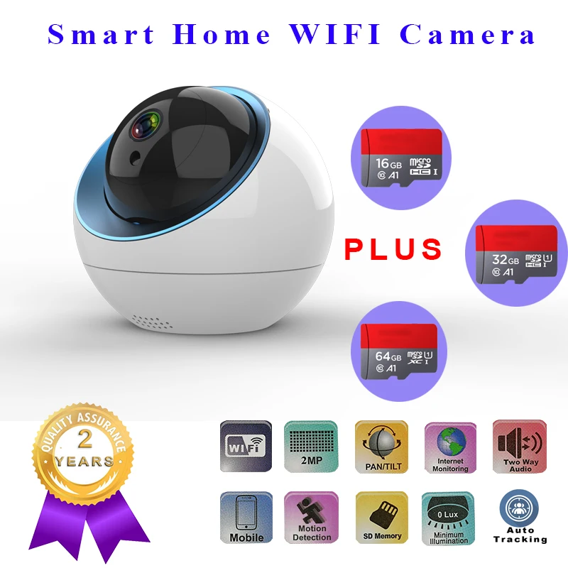 Wifi камера 1080P Беспроводная Поддержка H.264 инфракрасный 3 6 мм линза ONVIF облако TF