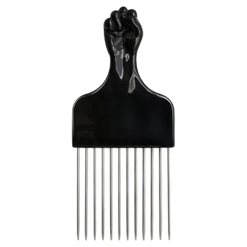 

Stainless Steel Detangle Braid Hair Pick Comb Afro Wig Styling Tool Wide Teeth Styling Tool