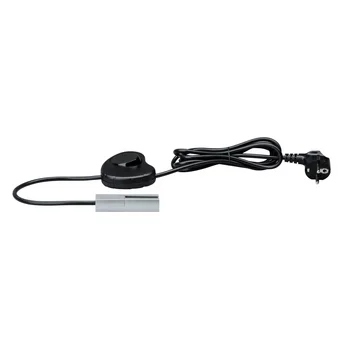 

95125 Supply power Urail L + E Einspeisung. Kabel, chrome finish