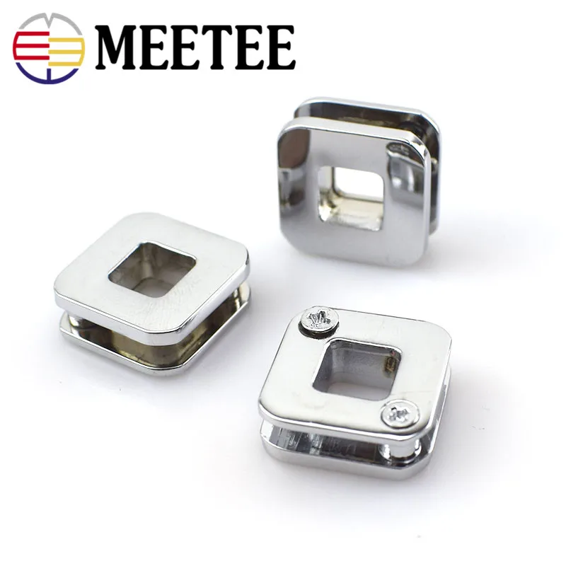 Meetee 5/10 шт. 16 мм металлическая квадратная люверсная Пряжка уплотнительное кольцо