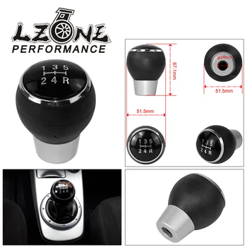 

LZONE - Car Styling Genuine Part 5 MT Gear Shift Knob Fit For Mitsubishi Lancer EX/EVO/GTS ASX V3 V5 V6 JR-GSK91