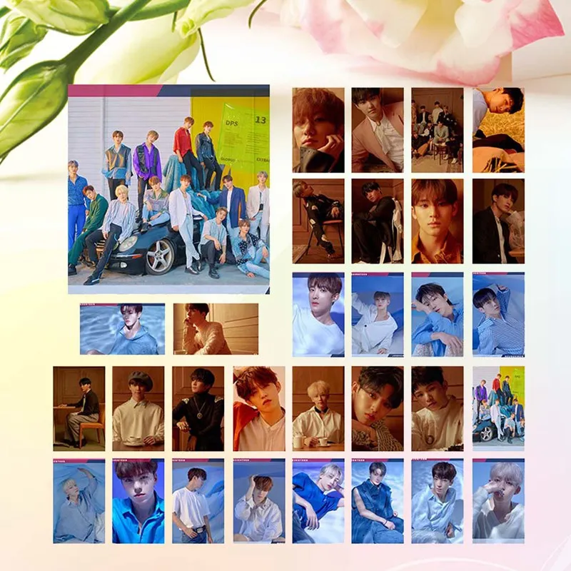 Kpop Nuest новые фотографии членов альбома SEVENTEEN member селфи фото открытка-приглашение LOMO карточный костюм
