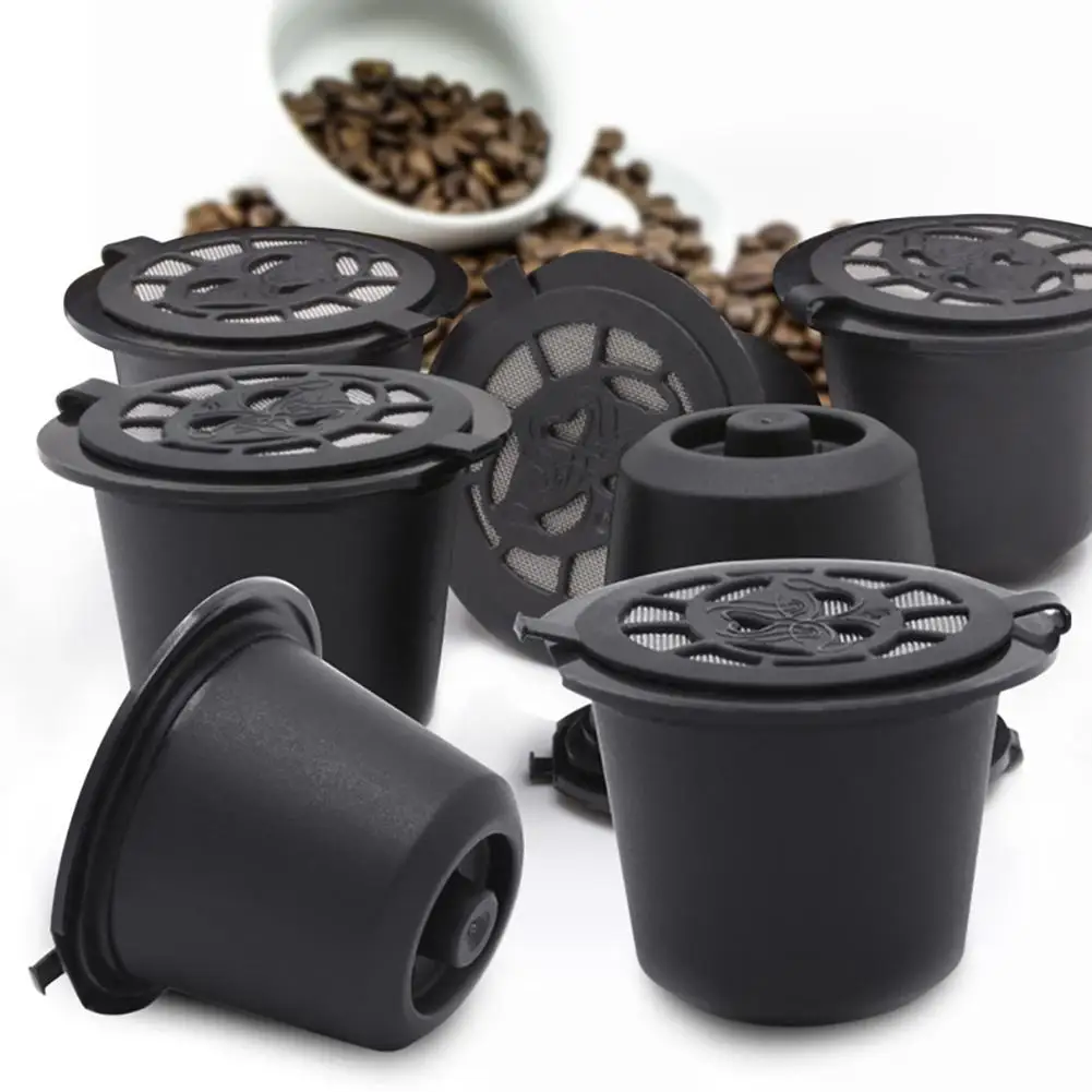 

Reusable Stainless Steel Refillable Coffee Capsule Filter for Nespresso Machines Kitchen Accessories