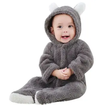 

Hoodies Jumpsuit Baby Girls Boys Romper Newborn Toddle Baby Overalls Autumn Winter Newborn Rompers Baby Fleece Jumpsuit