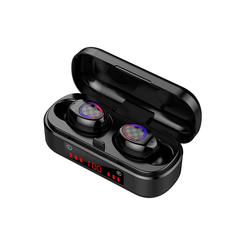 Беспроводные Bluetooth 5 0 гарнитура V8 HiFi стерео наушники 2000 мАч спортивные мини для