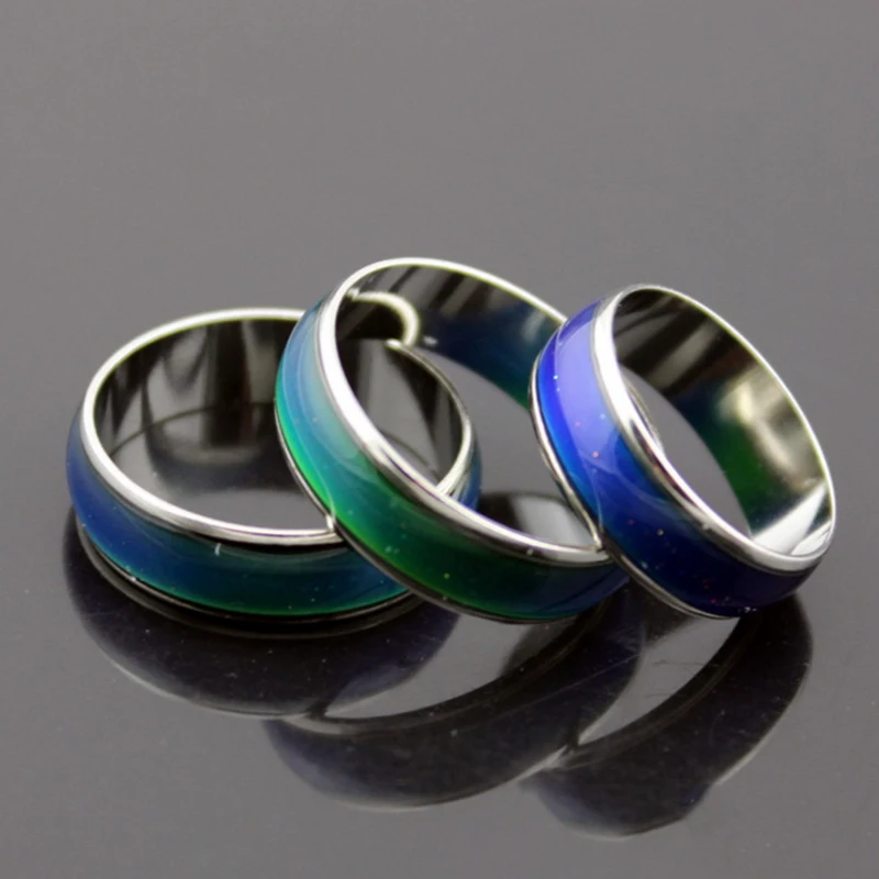 Nueva de moda creativa temperatura humor anillo que cambia Color de vidrio de alta calidad de regalo de joyería de aleación de Unisex increíble anillo de las mujeres de los hombres 2020