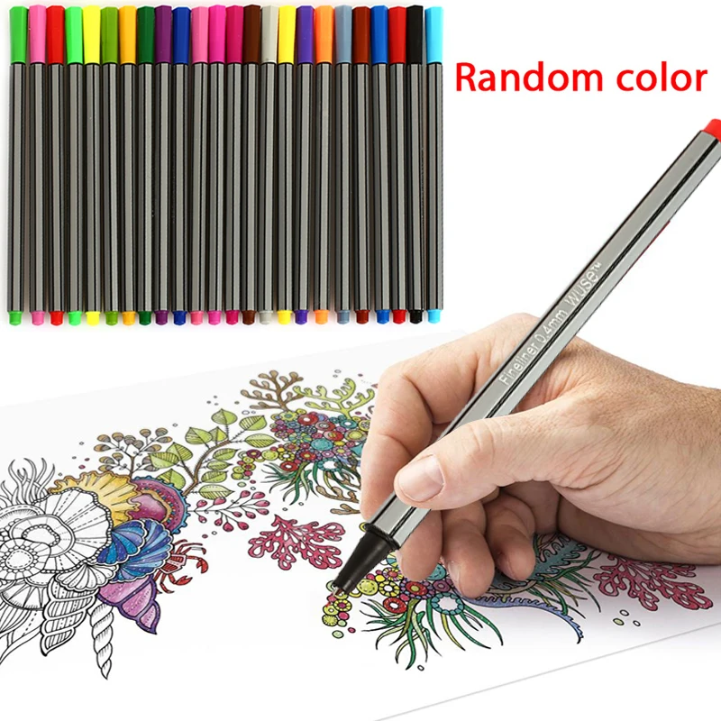 

Art Marker Pen 4pcs 0.4mm Stationery Sketching School Fine Line Multifuctional Lettering Supplies Graffiti Artist Student