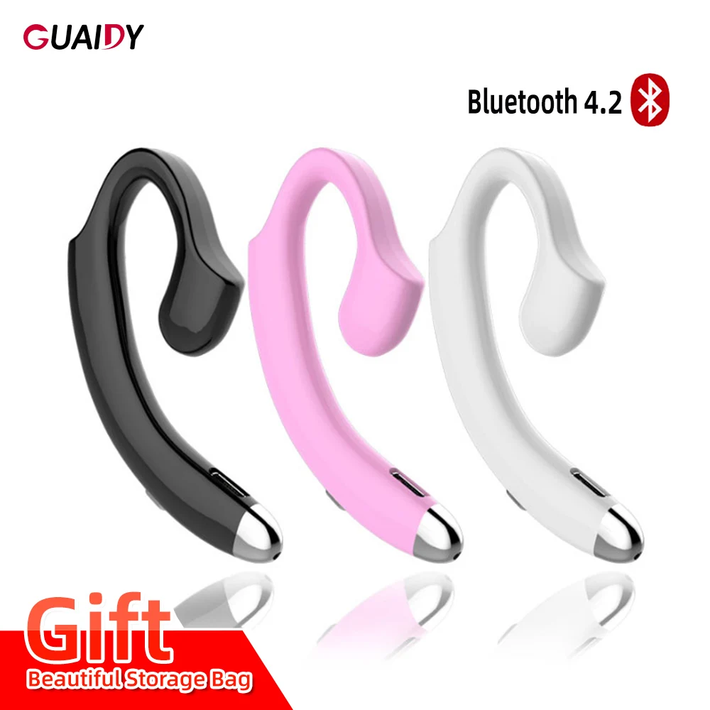 Wireless Earphone Bluetooth V4 2 Sports Headsets For iPhone Xiaomi Universal Earhook Stereo Music Earbuds Microphone Portable