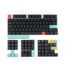 Metrópole keycaps sublimação pbt teclado mecânico 129 tampa chave perfil cereja 87/104 98068 personalizado filco keycap
