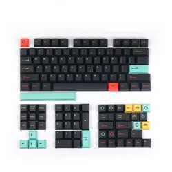 Metrópole keycaps sublimação pbt teclado mecânico 129 tampa chave perfil cereja 87/104 98068 personalizado filco keycap