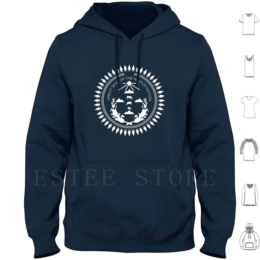

Navajo Nation Hoodies Long Sleeve Navajo Navajo Nation Seal Tribe Emblem Navajo Seal Navajo Pride