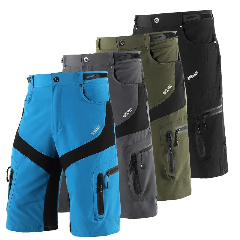 Baggy Cycling Shorts With 5D Gel Padded Underwear MTB Mountain Bike Short Pants 