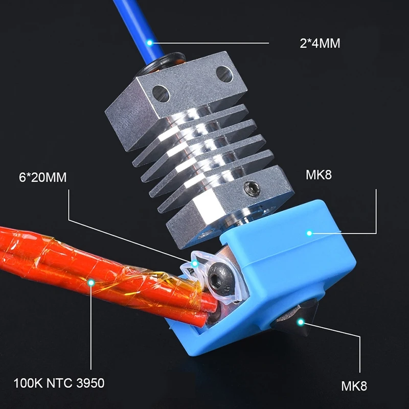CR10 плакированный медный тепловой блок для Hotend Cr 10 Mk8 сопла BMG экструдер Ender3