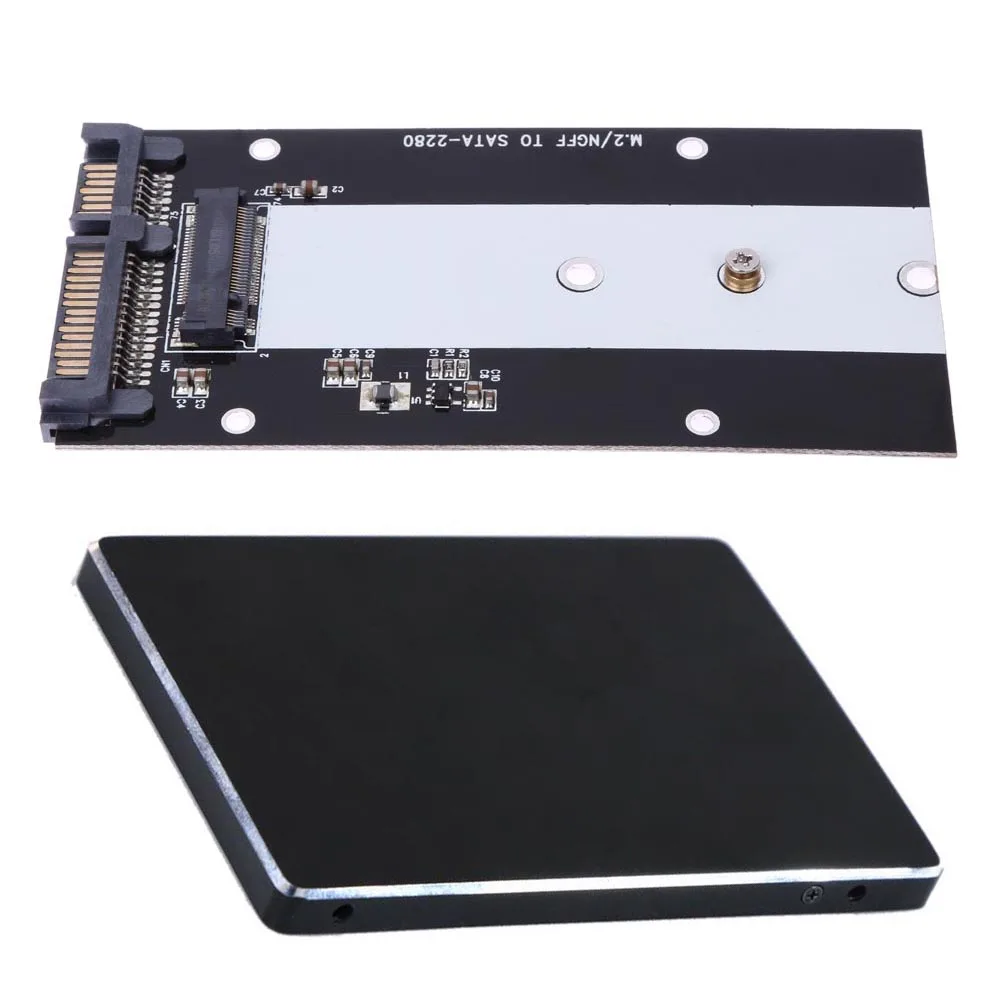 S103 B Ключ M.2 NGFF SSD на SATA 2 5 &quotконвертер адаптер карта для Windows Vista Linux Mac 10 OS type 2230 2242 2260