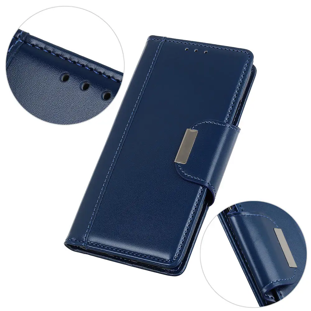 Для Xiaomi mi 9 8 se 9t pro Магнитный чехол для телефона для mi CC9E CC9 8 A3 A2 Lite роскошный кожаный кошелек чехол с флип-стойкой - Цвет: ZG- Blue