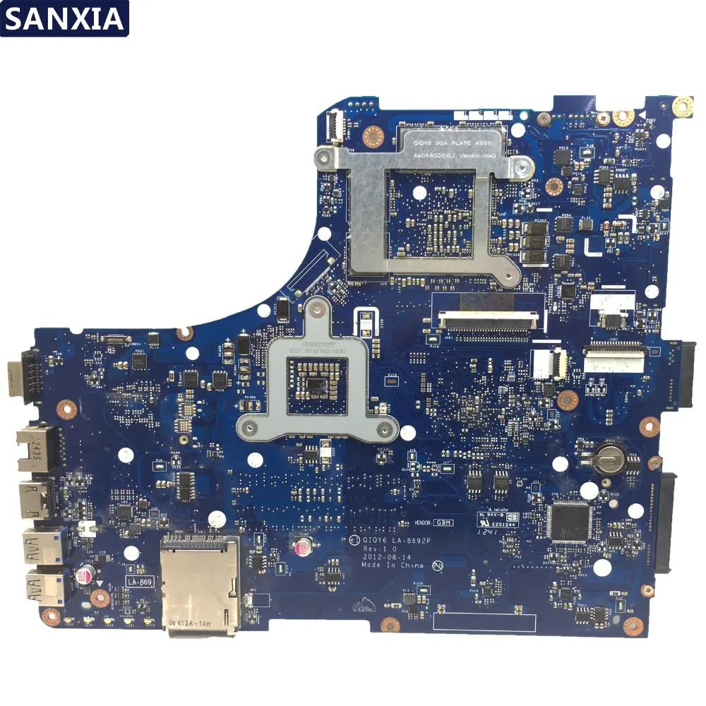 KEFU QIQY6 LA-8692P Laptop motherboard for Lenovo IdeaPad Y500 original mainboard GT650M