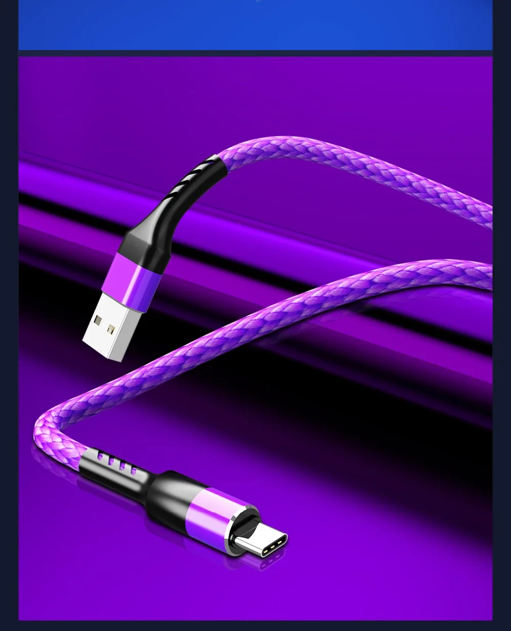 USB кабель type-C кабель для Samusng S10 mi cro usb провод для быстрого заряда для huawei P30 lite Xiaomi mi 8 type-C кабель для зарядки телефона