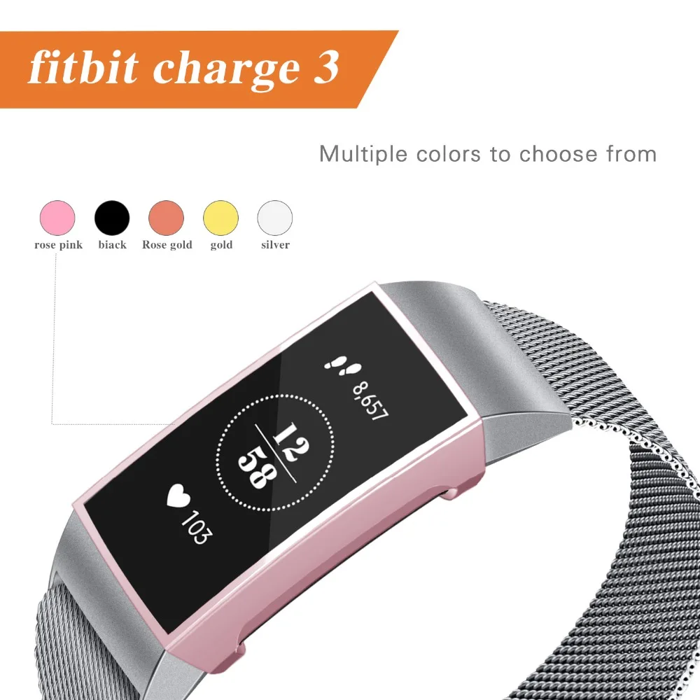 Чехол из ТПУ для Fitbit Charge 3 6 цветов|Смарт-аксессуары| |