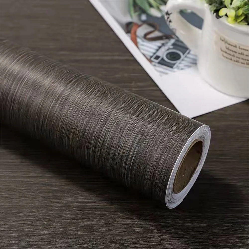 Wood Grain Peel and Stick PVC Wallpaper Self Adhesive Removable Contact Paper Plank For Countertop Bedroom Vinyl Film Roll