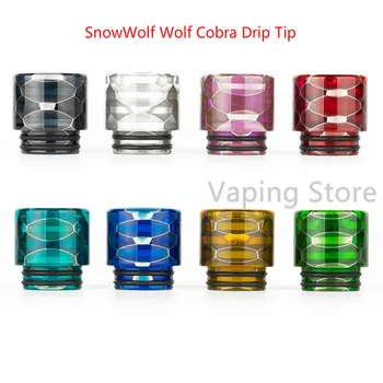 

Colored Wide Bore Honeycomb Delrin 810 Drip Tip for SnowWolf Wolf Tank/Eleaf Ello POP Tank/Coilart Mage RTA 2019