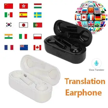 

32 languages portable instant voice translator Earphone Bluetooth wireless Translate earbuds Real-time ear translating headphone
