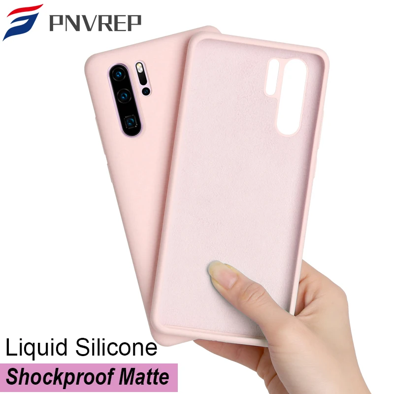 Оригинальный чехол для Huawei P40 Lite P30 P20 Mate 30 20 Pro мягкий жидкий силиконовый P Smart Plus Z