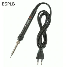 Soldador eléctrico profesional de 80W, 220V/110V, enchufe de la UE/EE. UU., minisoldador con pantalla LCD de temperatura ajustable