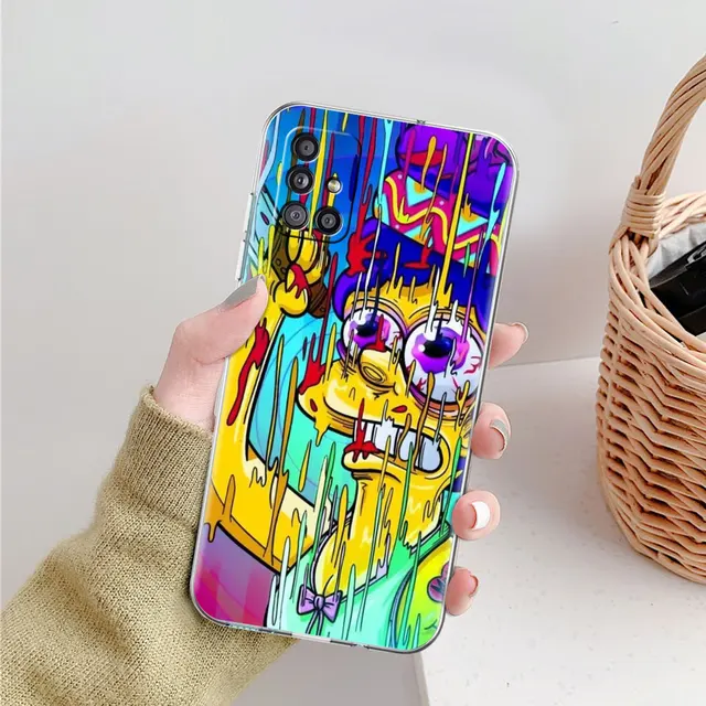Soft TPU Case For Samsung Galaxy A51 A21s A52 A71 A12 A31 A41 A32 A02s M31 A11 A72 Transparent Phone Cover Cartoon Sim Boy Pons PTTM-CLS05