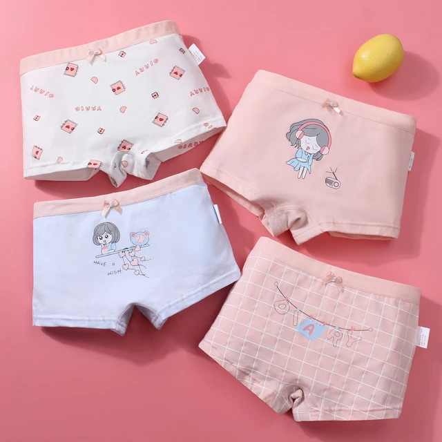 Kids Infant Baby Girls Underpants Cute Cartoon Print Top Underwear Girl Girl  8 Toddler Girls Underwear 4t Girls Panties 12 - AliExpress