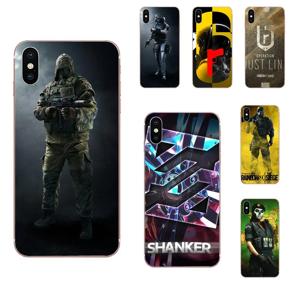 Мягкий чехол для мобильного телефона Rainbow Six Siege Xiaomi Redmi Mi 4 7A 9T K20 CC9 CC9e Note 7 9 Y3 SE Pro Prime