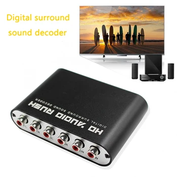 

Digital Optical Audio To 5.1/2.1 Channel Stereo Analog Amplifier Optical SPDIF Coaxial AUX 3.5mm to Adapter Converter