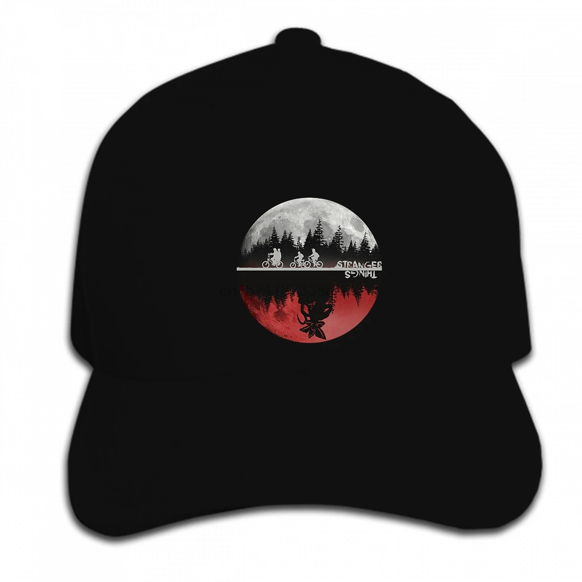 

Print Custom Baseball Cap Hip Hop Funny Men white Black Stranger Things Black Men's With Hat Peaked cap