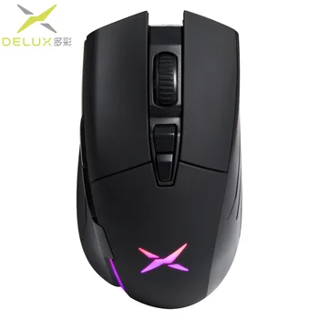 

10PCS DELUX M522GL wireless Gaming Mouse Ergonomic Mouse 3389 Sensor 16000 DPI RGB 7 Programmable Buttons Mice For PC Game
