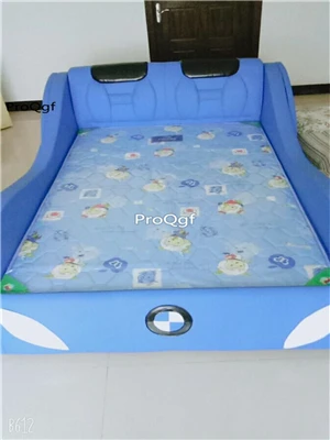 ProQgf 1 шт. набор детской синей картонной кровати в форме автомобиля только кровать цена