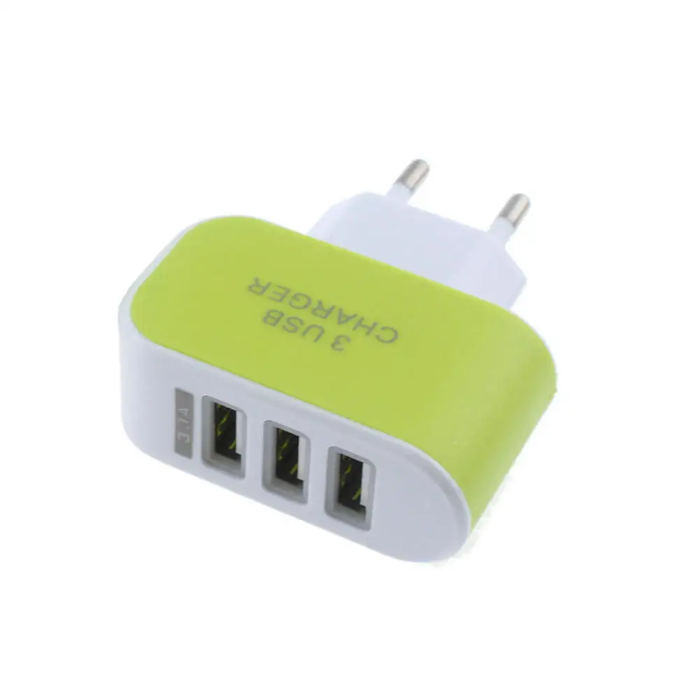 

Universal 1/2/3-Port USB EU US Plug 3 Pin Wall Charger Adapter 3.1A Travel Charger for Phone Mobile iPad xiaomi iPhone Adapter