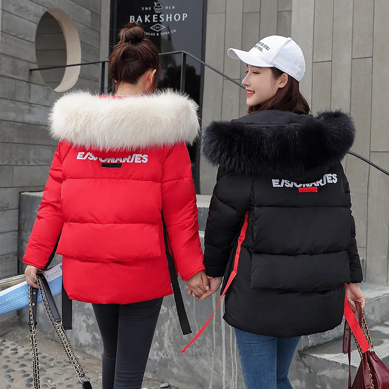 

Best Friend down Jacket Women's 2019 Cotton-padded Clothes Winter down Coat BF Students Army Workwear Cotton Coat INS Fashion