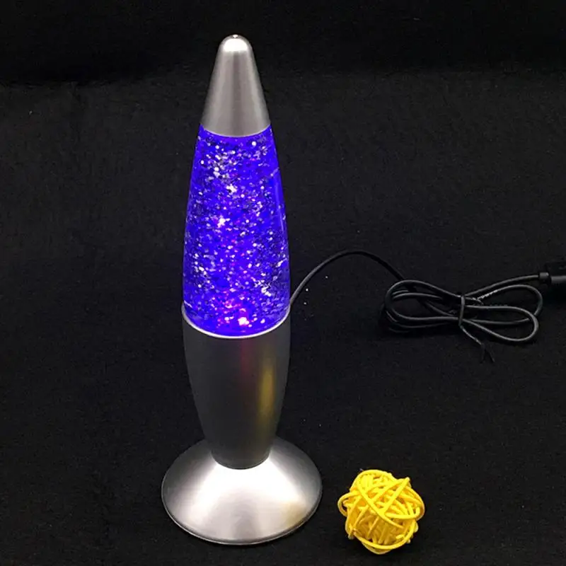 2.5w USB Colorful Lava Lamp Night Light LED Glitter Lamp Decorative Lights Moon Lamp Himalayan Salt Lamp Mini Shallot Light
