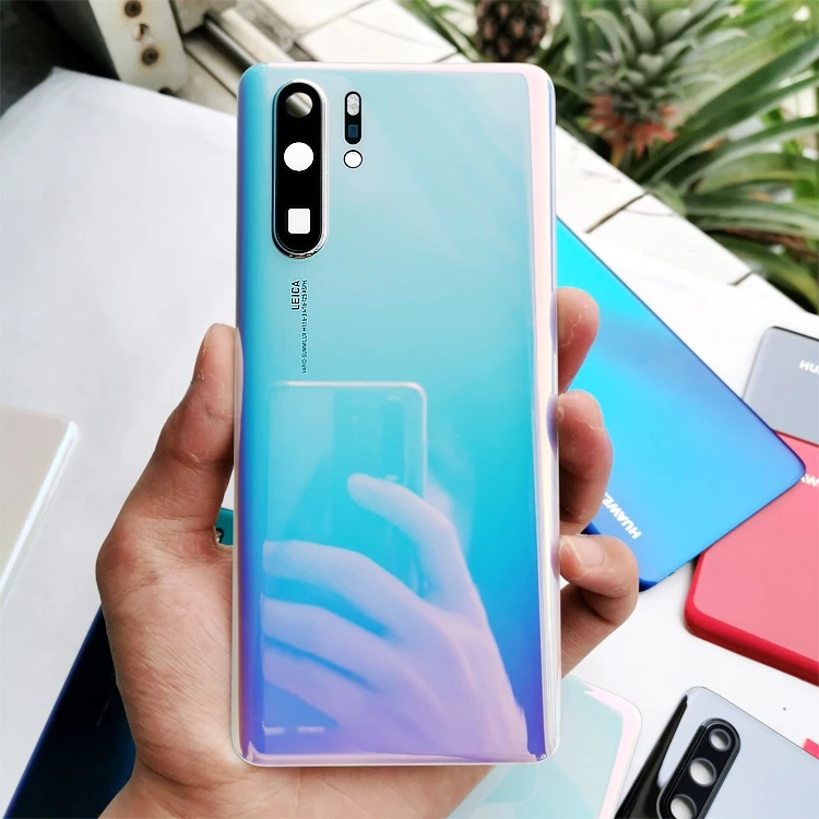 Задний корпус для huawei P30 Pro задняя крышка стеклянная батарея с объективом камеры Замена для huawei P30 Задняя крышка батареи