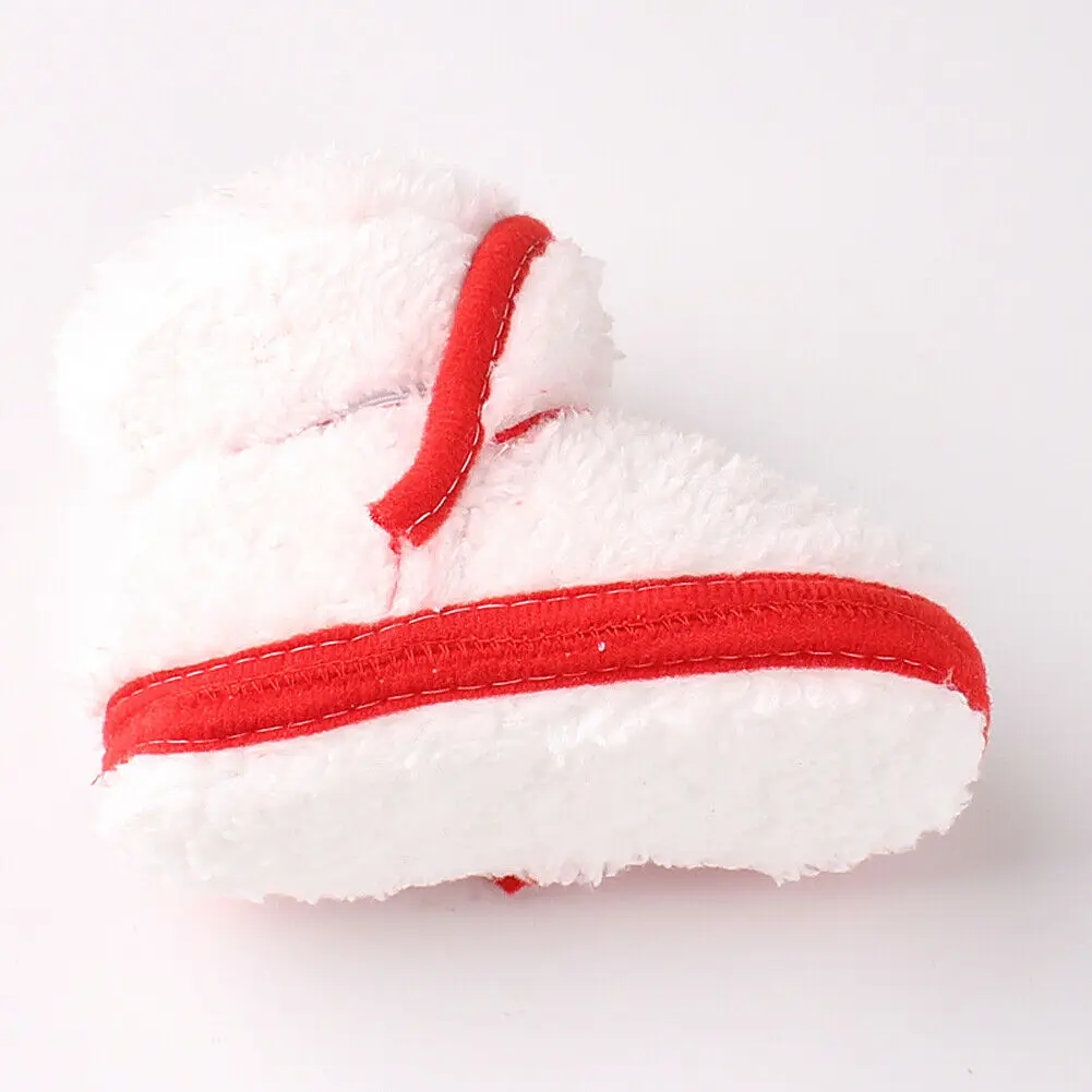 Baby Boots Newborn Baby Winter Booties Sole Pram Shoes Solid Color Plush Warm Boot Crib Prewalker Infant Baby Shoes 0-18M