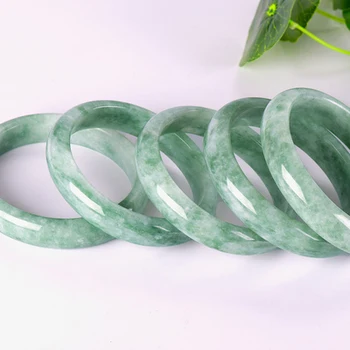 

Zheru Jewelry Natural Burmese Jade 54-64mm Bracelet Elegant Princess Jewelry For Mom For Girlfriend