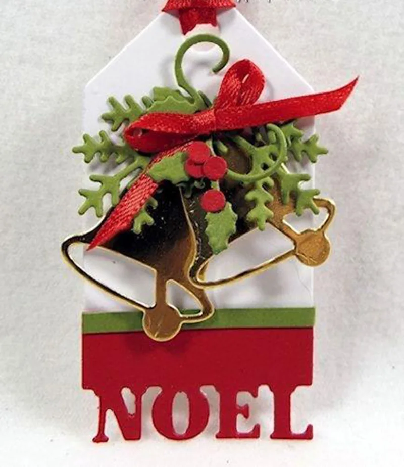 Рождественская бирка/набор металлических вырубных штампов для скрапбукинга/альбом, открытка, ремесло, тиснение, штампы, форма noel/joy craft, штампы